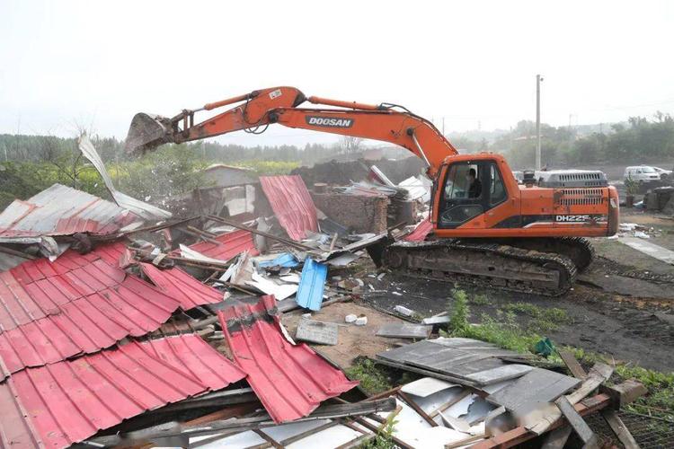 西安农村违建厂房拆除的相关图片